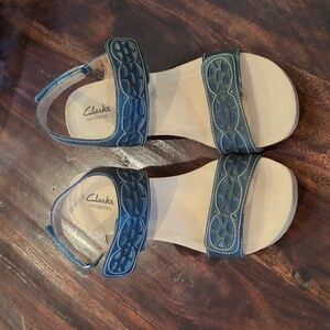 Clarks Bendables wedge sandals